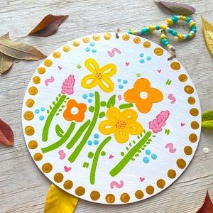 Hand painted wall art